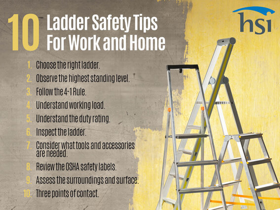 10 Ladder Safety Tips for Work and Home