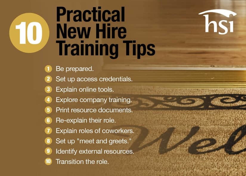 10 Practical New Hire Training Tips