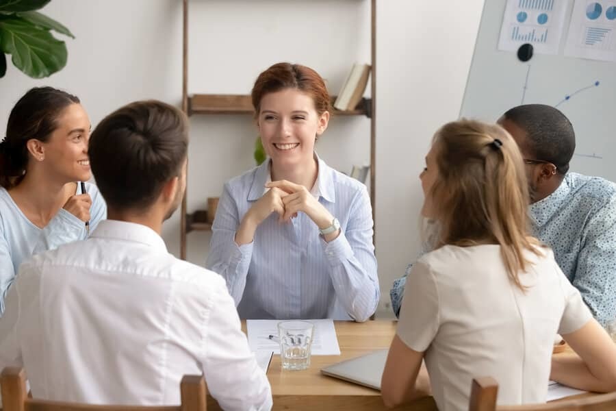 Employees Talking Respectful Workplace