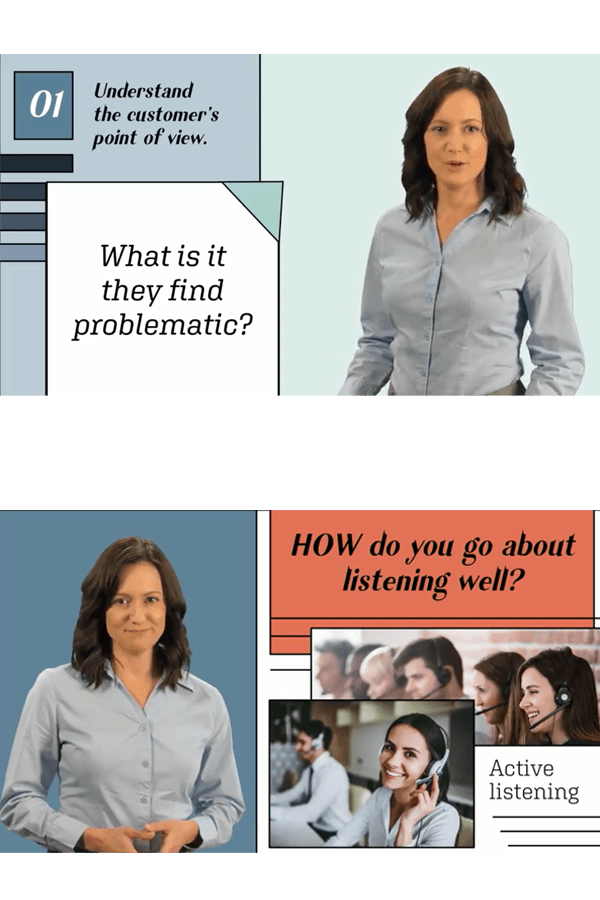 Call Center Training collage
