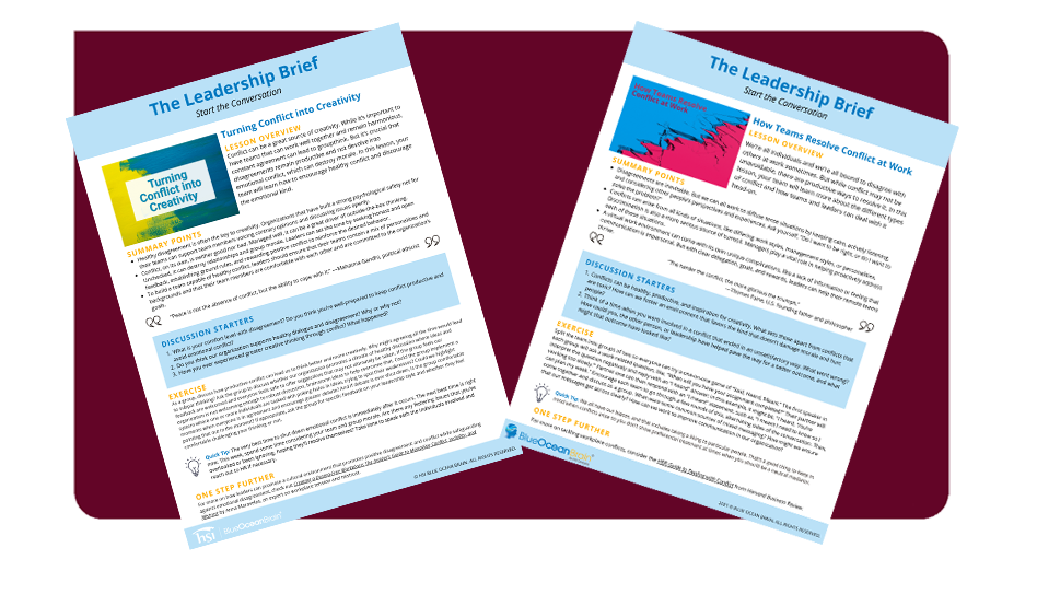 Conflict Management Briefs Conflict Management Briefs