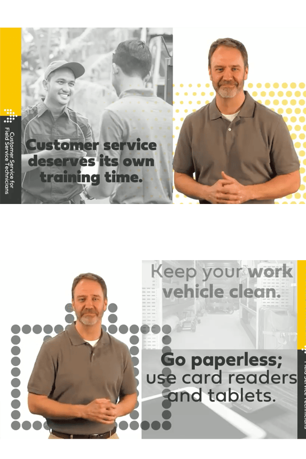 Customer Service Technicians collage