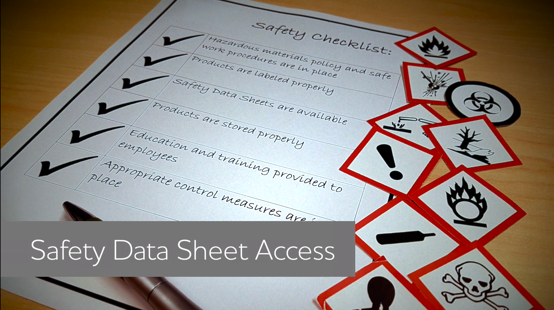 Safety Data Sheet (SDS) Access Safety Data Sheet (SDS) Access